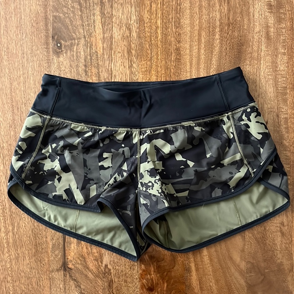Lululemon h2o camo shorts